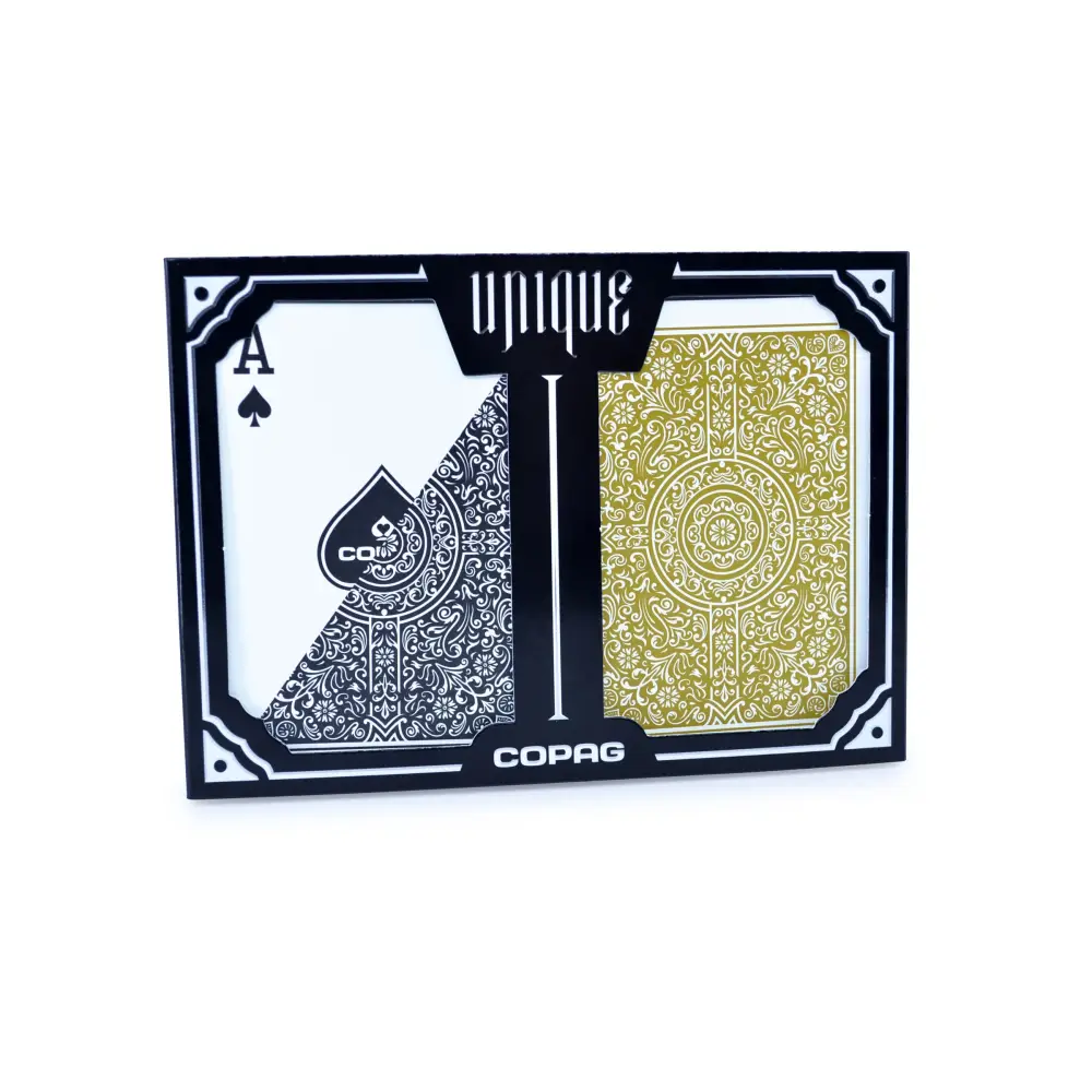 COPAG UNIQUE - Black / Gold - Regular Index - Poker