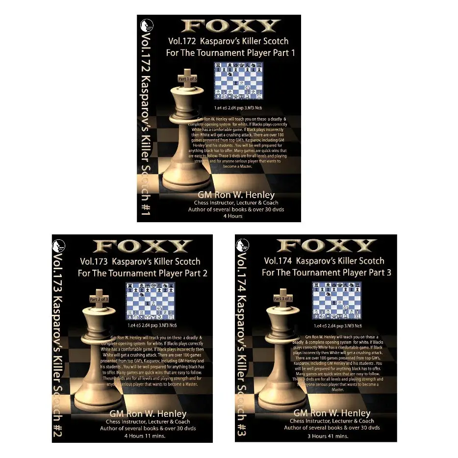 Foxy Chess DVDs Vol.172,173,174 Kasparov's Deadly Scotch