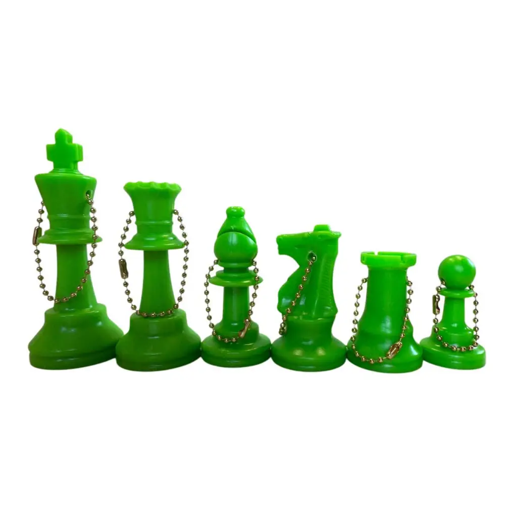 Full Side Plastic Chess KeyChains - Choice of Color - Neon - Chess Accessories