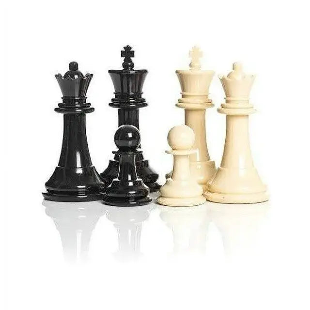GIANT GARDEN CHESS SET + Vinyl Board 8 in.King Plastic - Chess Pieces