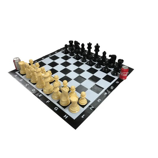 Garden Chess Set Fully Set Up