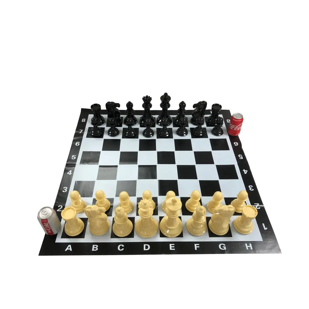 Garden Chess Set Fully Set Up