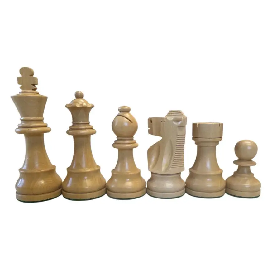 Howard Staunton Chess Pieces - Babul Wood - 3X Weight - 4Q - 3 3/4 K - Chess Pieces