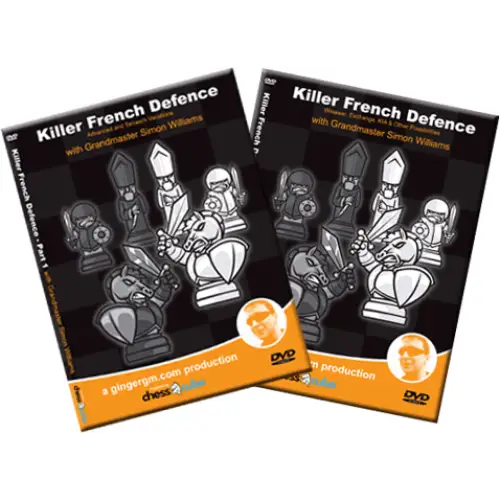 Killer French Vol.1 & 2 - GM S. Williams - 2 Chess DVDs - 9 1/2 Hours