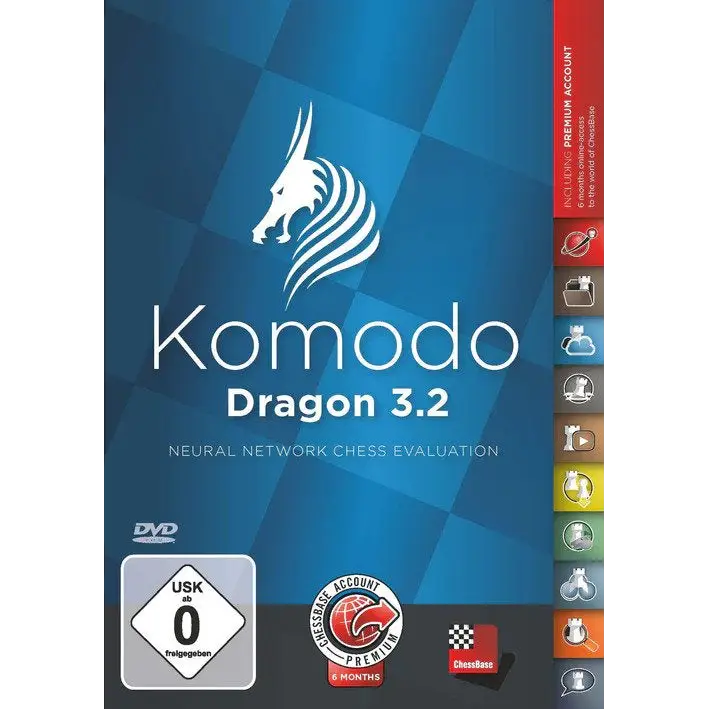 Komodo Dragon 3.2 Chess Program - Digital Download - Chess Software