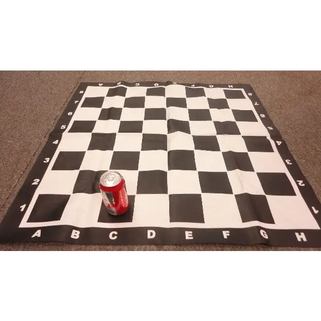 Large Vinyl Chess Board - 3 1/2" Sq - w/ Notation