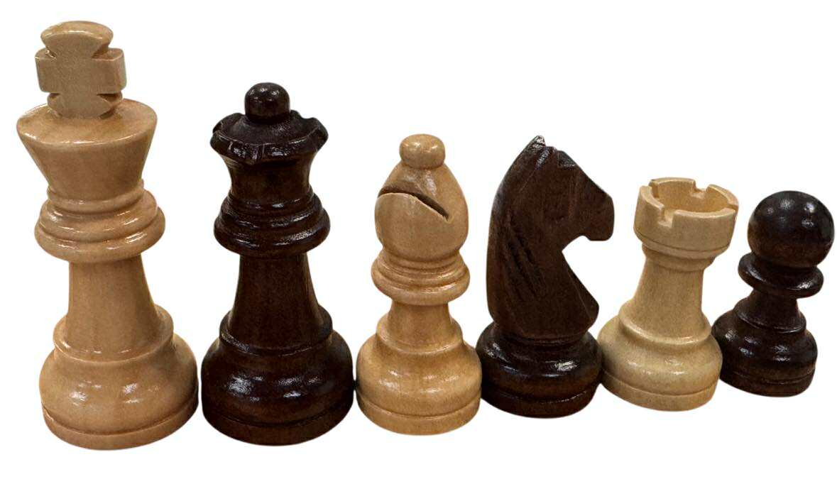 Walnut Magnetic Folding Chess Set & Board