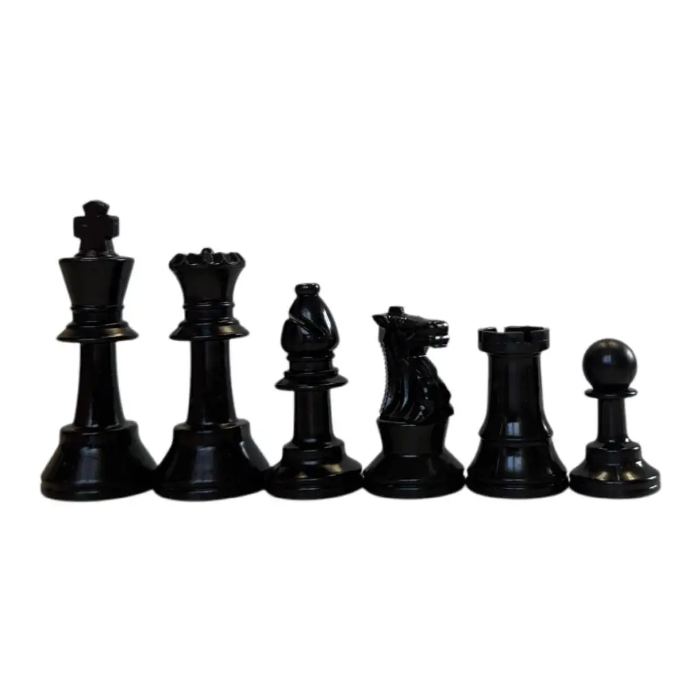 Mini Chess Set - 2 1/2 in.King Plastic Analysis Chess Pieces - Chess Pieces
