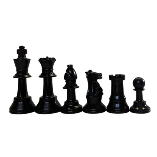 Mini Chess Set - 2 1/2 in.King Plastic Analysis Chess Pieces - Chess Pieces
