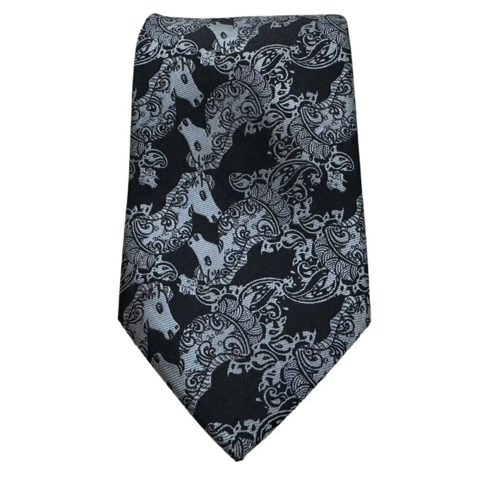 Silver Knight Chess Tie