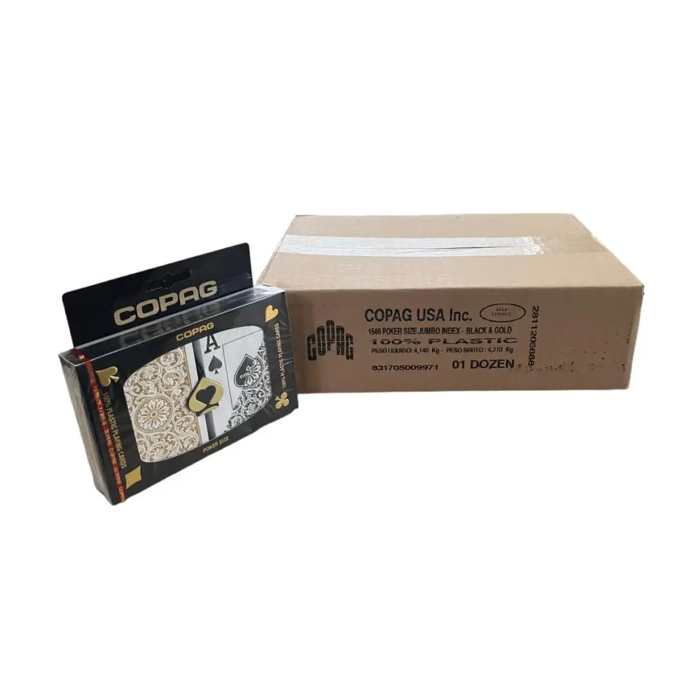 Black Gold Super Index Copag Poker Case