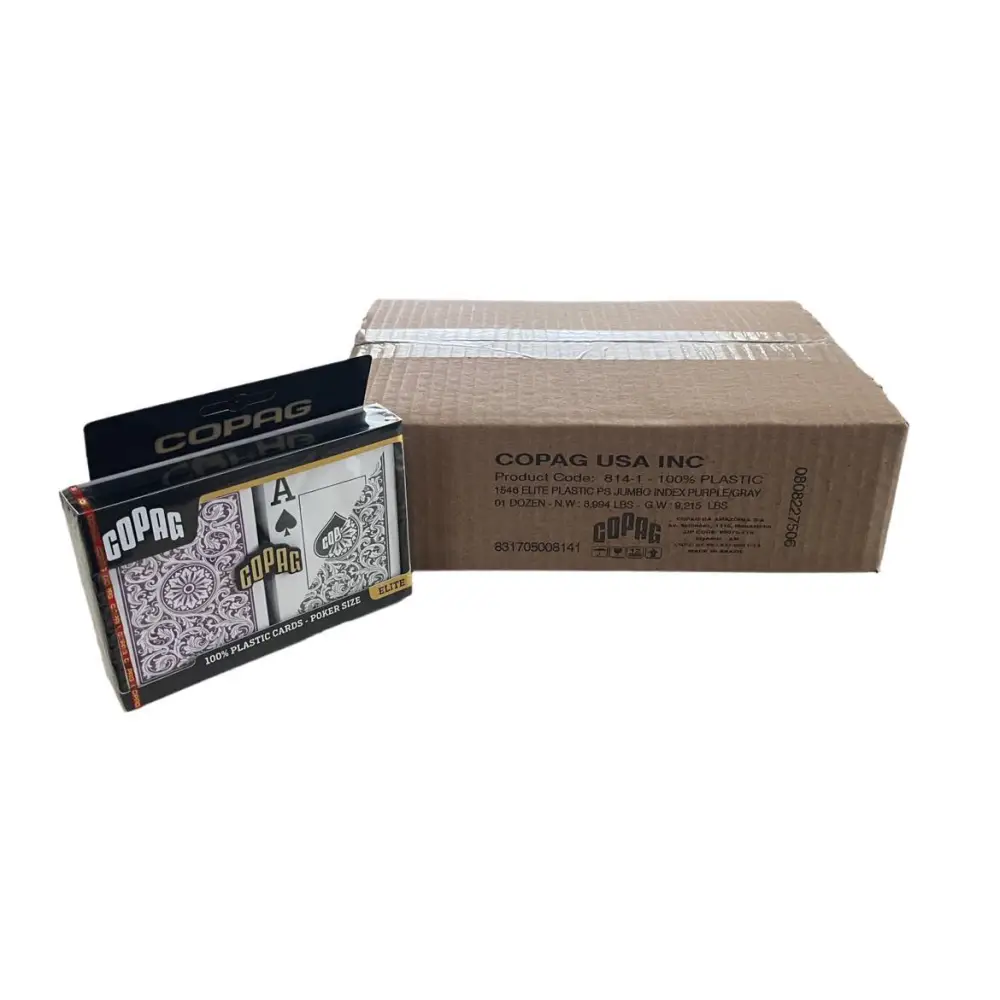 1546 Copag Purple Gray Jumbo Case