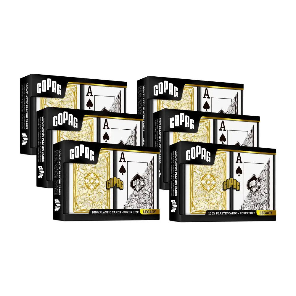Poker Super Legacy Black/Gold 12 Deck Case COPAG