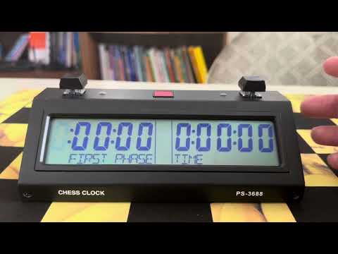 Load video: Backpack, Pieces, Vinyl Board, Silverback Metal Chess Clock Scorebook