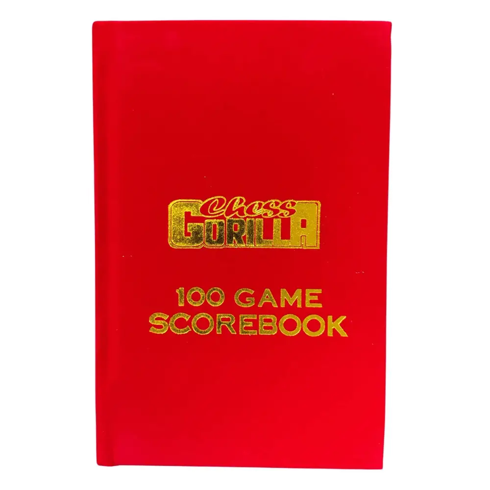 Red Velour Hardcover Chess Gorilla Scorebook