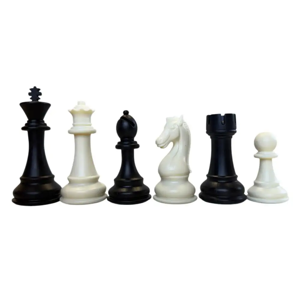 Roman Knight - Heavily Weighted Plastic Chess Set - Tournament Size - Chess Pieces