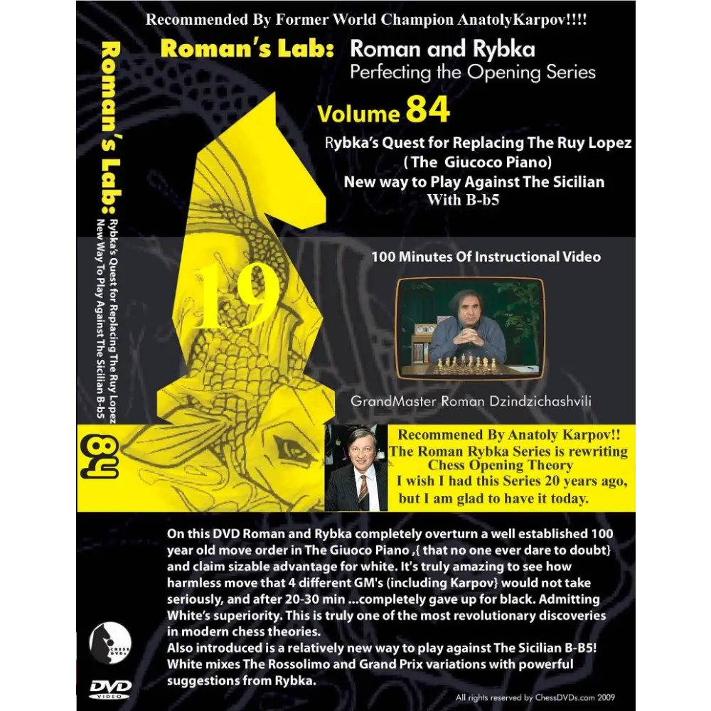 Roman's Chess Download 84: Rybka's Quest for replacing RUY LOPEZ