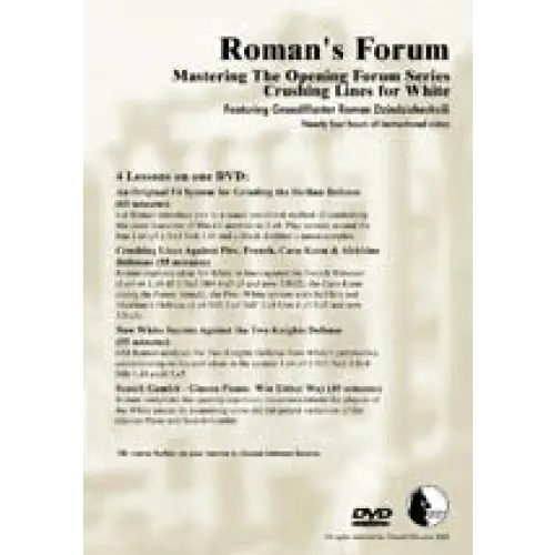 Roman's Download 33: Mastering Opening - Crushing Lines - White