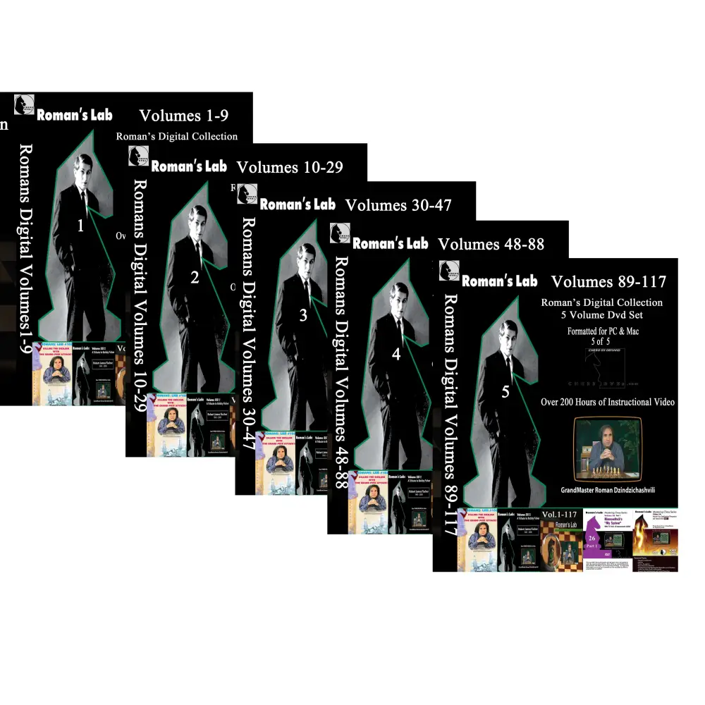Roman's Lab Complete Digital Chess Catalog 1 - 117 on 5 Digital DVDs