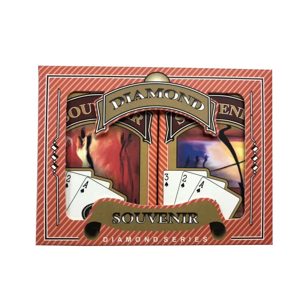 Souvenir Bridge Playing Cards - Ace 100% Plastic - Regular Index