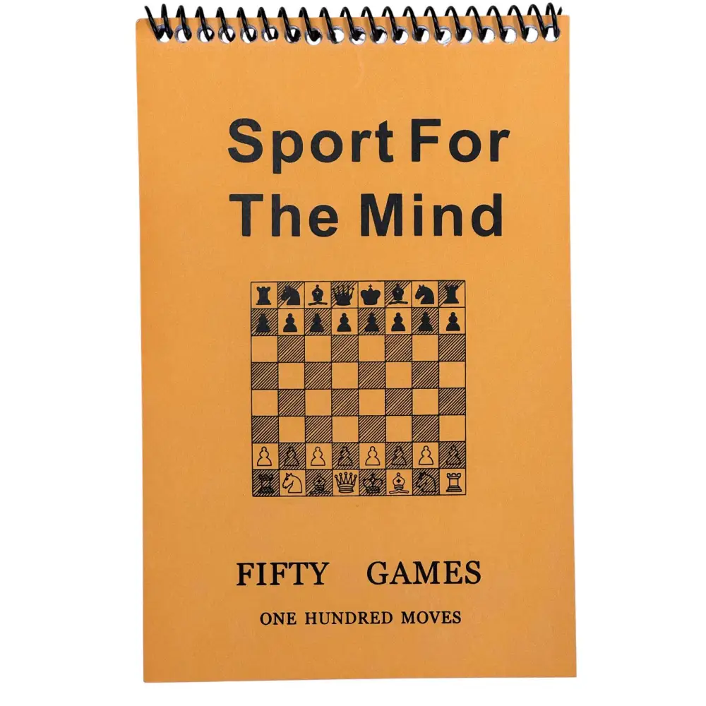 Sport For The Mind Orange Softcover Scorebook - Chess Scorebook
