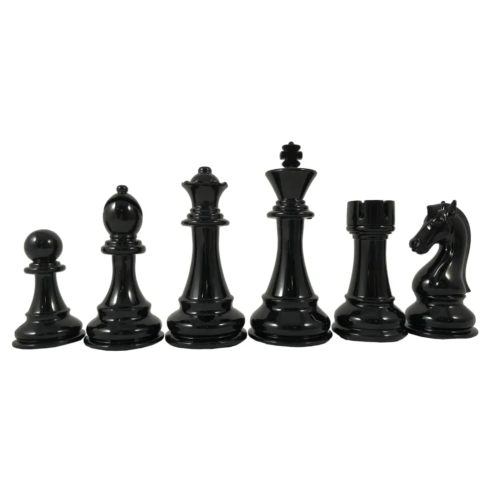 Woodtek Chess Pieces - 4.25 King black pieces