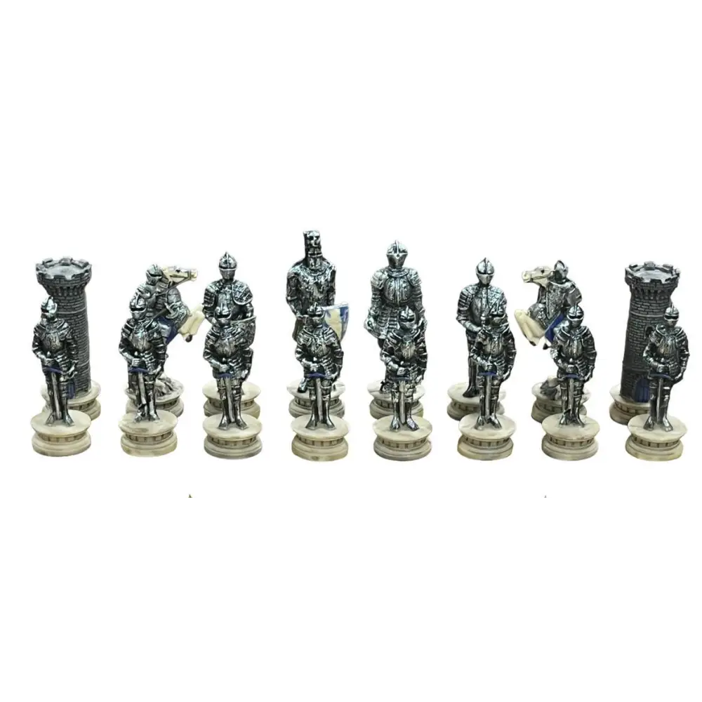 The Medieval Knight Resin Theme Chess Pieces