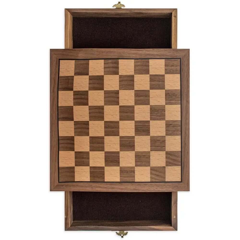 Travel Hardwood Chess Set & Magnetic Pieces