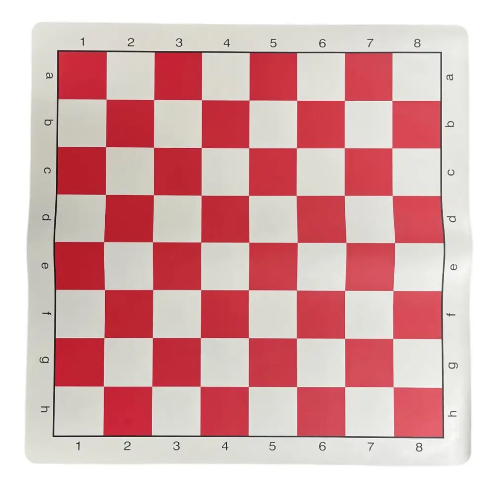 Red Vinyl Chess Board