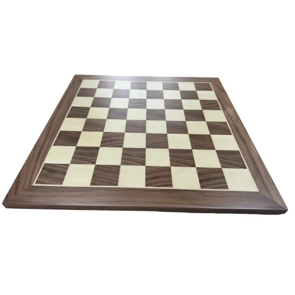 Walnut Chess Board 19 x 19 Inches - 2 inch squares - Wood Chess Board