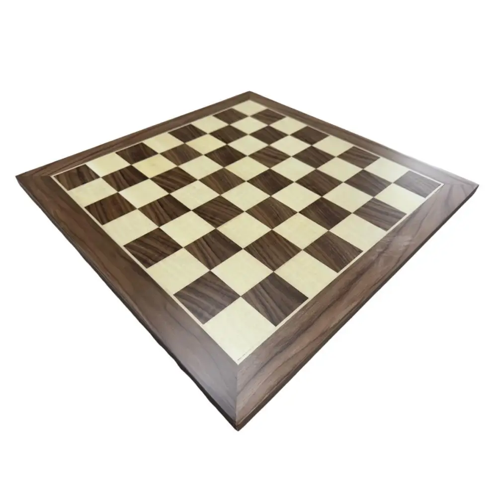 Walnut Chess Board 19 x 19 Inches - 2 inch squares - Wood Chess Board