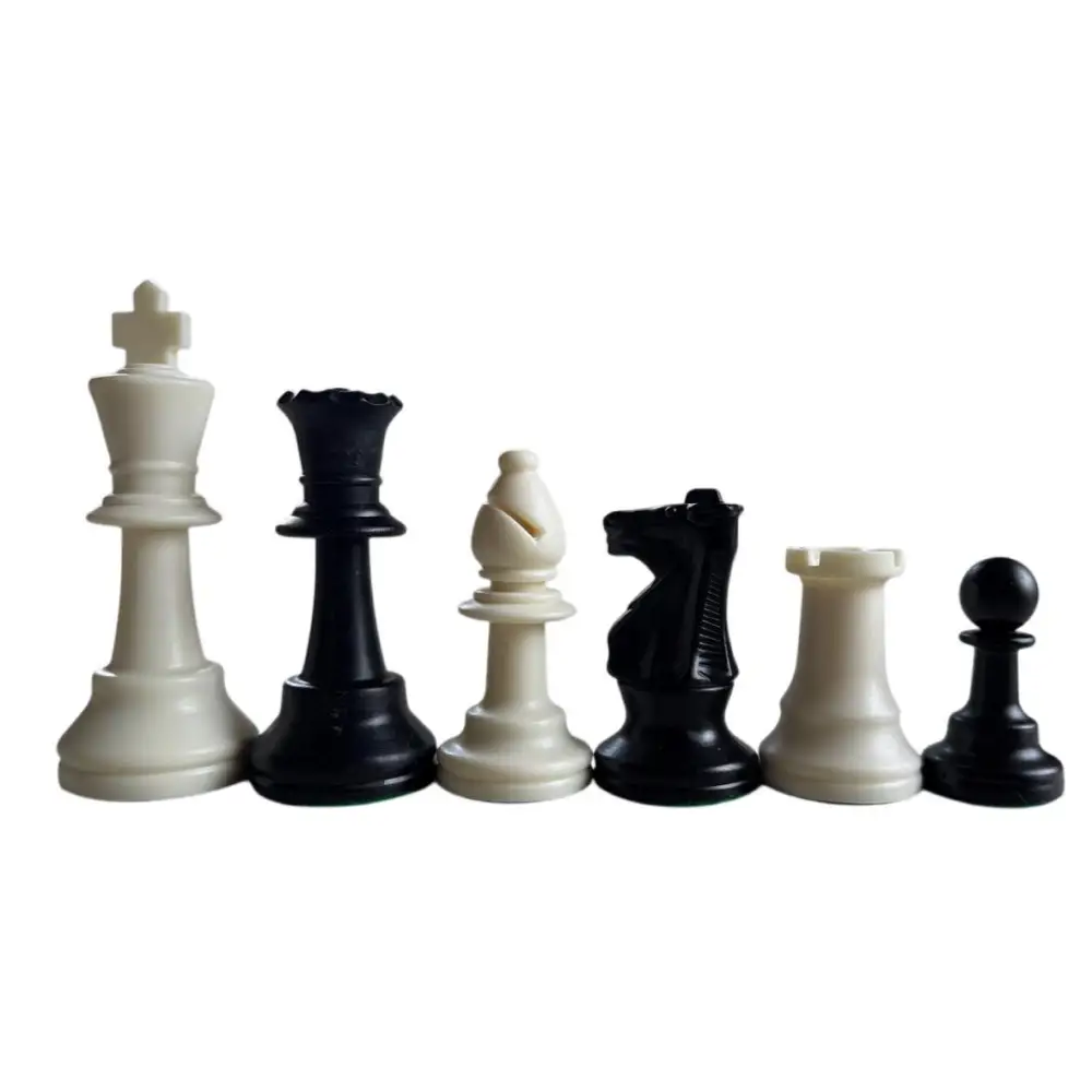 Weighted Club Special Plastic Chess Set - Gloss Finish - Chess Pieces