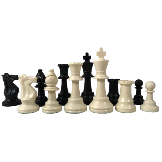 Weighted Club Special Plastic Chess Set - Gloss Finish - Chess Pieces