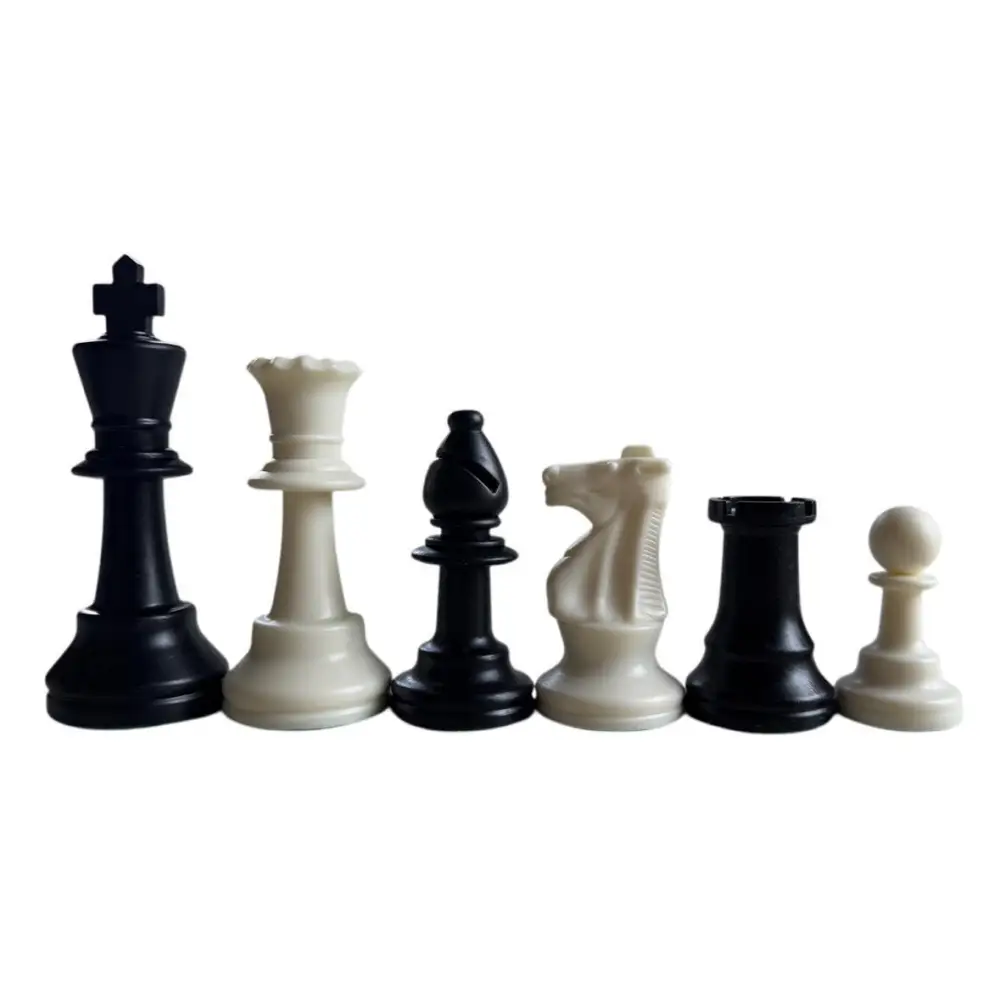 Weighted Club Special Plastic Chess Set - Gloss Finish - Chess Pieces
