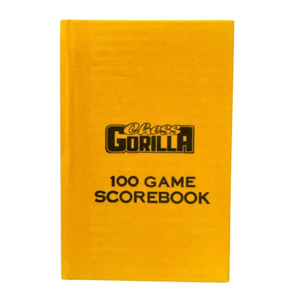 Yellow Velour Chess Gorilla Hardcover Scorebook