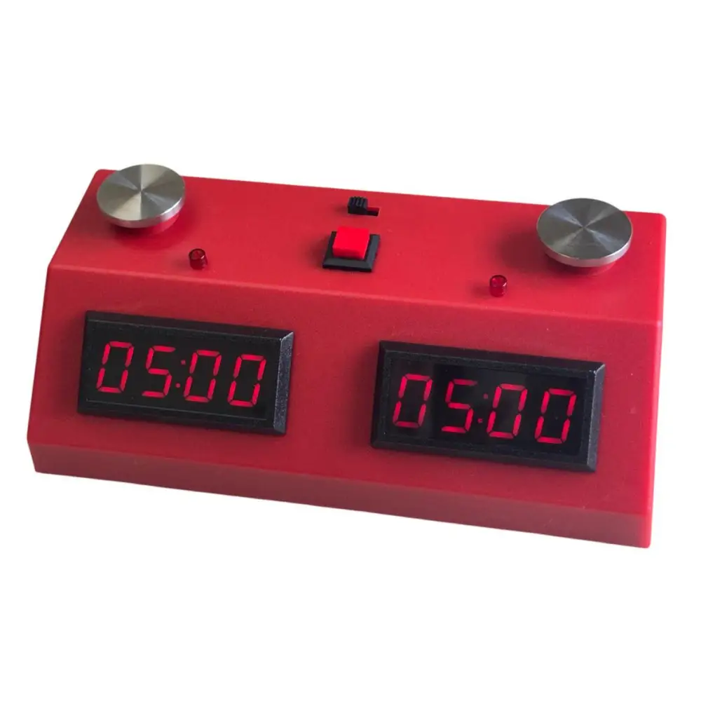 Z Mart Chess Clock Red Case Red Display
