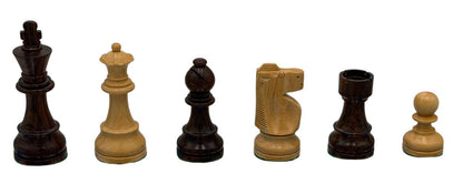 Staunton Chess Set Luxury Anjun Wood - 3X Weight - 4Q - 3 3/4 K