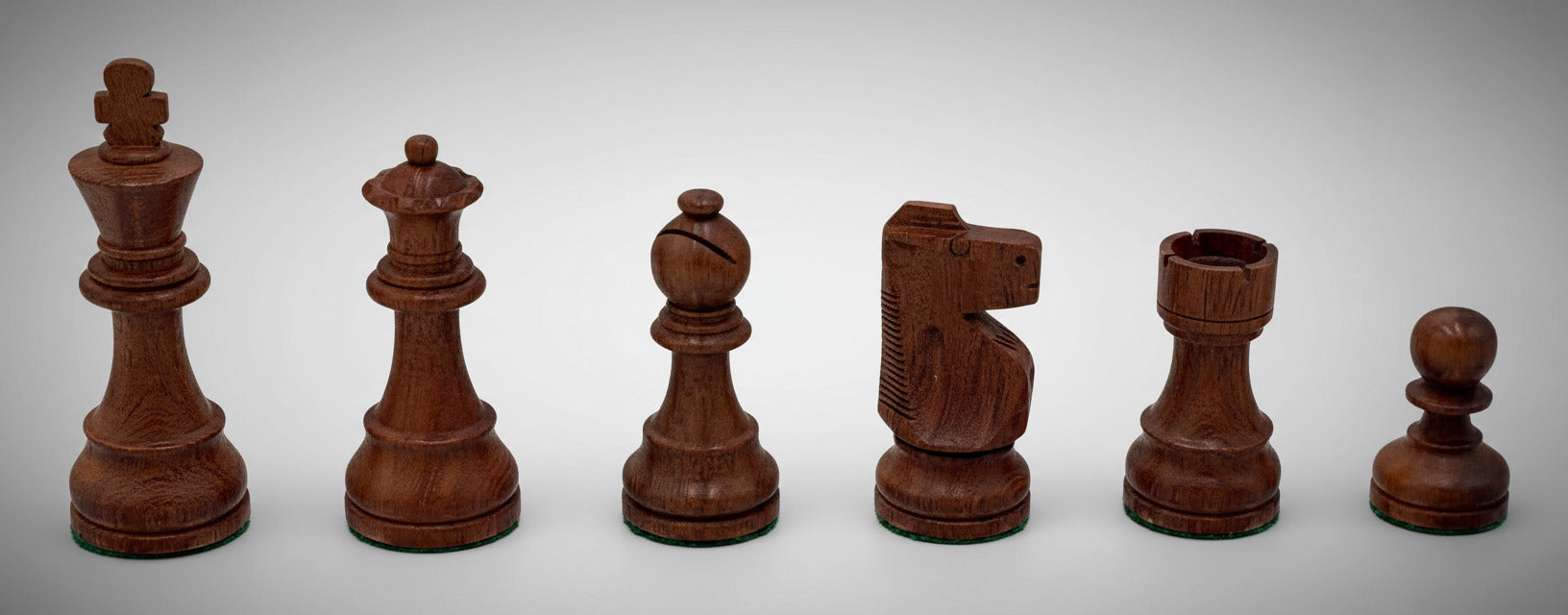 Staunton Chess Set - Babul Wood - 3X Weight - 4Q - 3 3/4 K