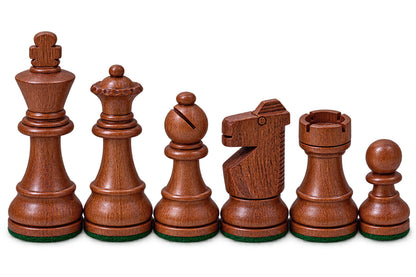 Staunton Chess Set - Babul Wood - 3X Weight - 4Q - 3 3/4 K