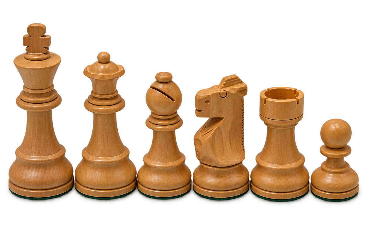 Staunton Chess Set - Babul Wood - 3X Weight - 4Q - 3 3/4 K