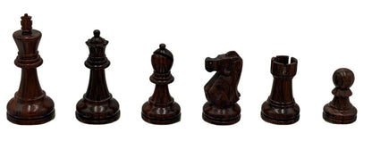 Ultimate Luxury Anjan Wood Chess Set - 4X Weight - 4 Queens w/travel case