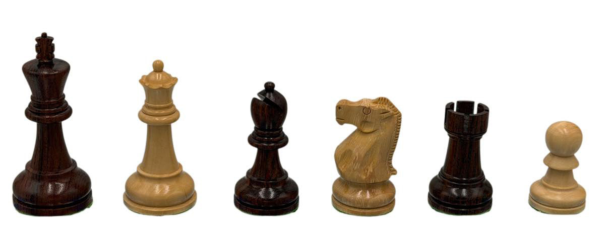Ultimate Luxury Anjan Wood Chess Set - 4X Weight - 4 Queens w/travel case