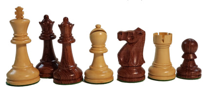 Ultimate Luxury Anjan Wood Chess Set - 4X Weight - 4 Queens w/travel case