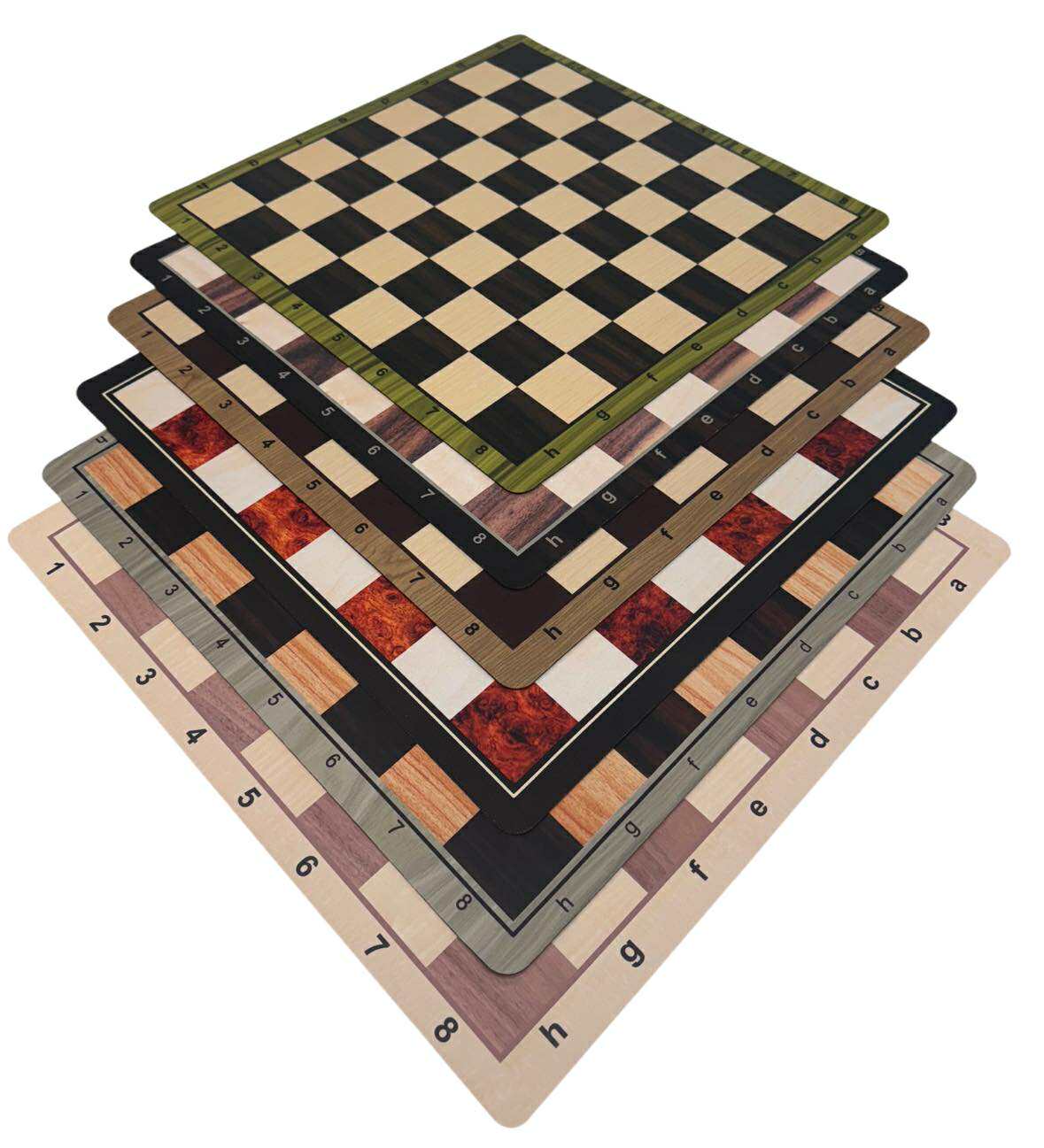 Series II Wood Grain Thin Mousepad Chess Board