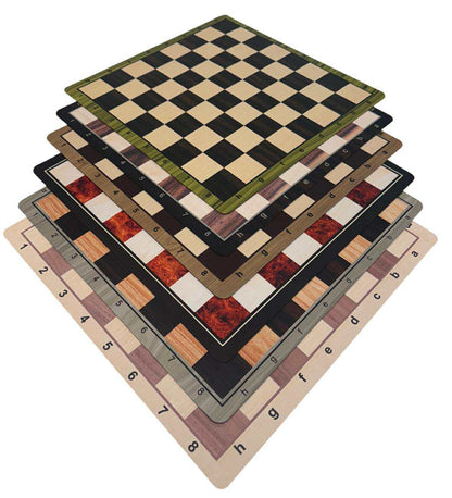 Series II - Wood Grain Thin Floppy Mousepad Chess Board by Chess Gorilla