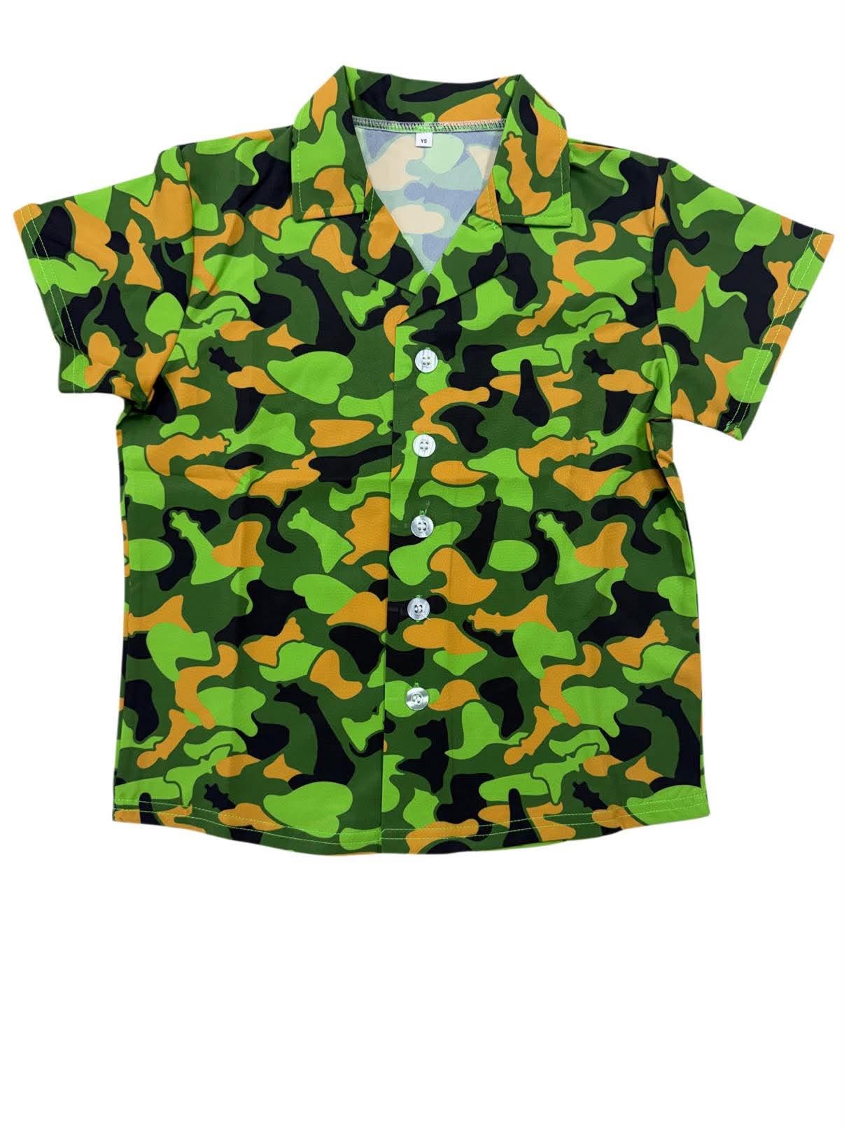 Hawaiian Shirts - Chess Camouflage - Kids Sizes