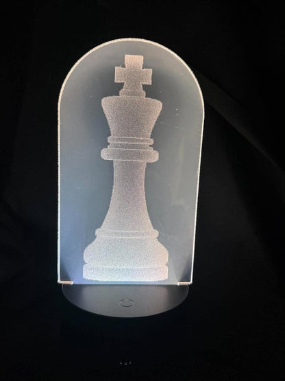 Chess King Nite Light - Crystal Pearl