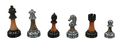 Classic Staunton Acrylic & Metal Heavy Chess Pieces