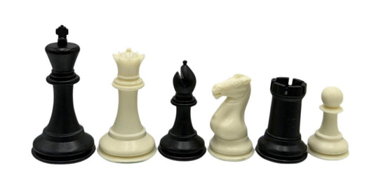 Plastic Tournament Chess Set, Heavily Weighted, 3 3/4" King