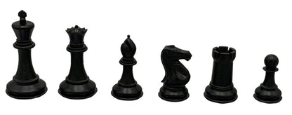 Big Knight - Plastic Chess Set - Heavily Weighted 3lbs+ - 3 3/4 King